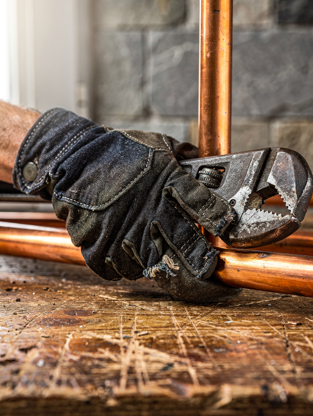 Close up of skilled trade work